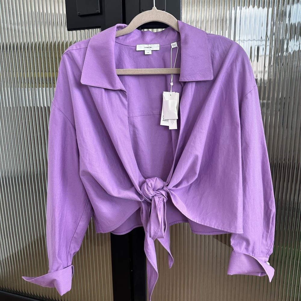 Vince. Tie up blouse